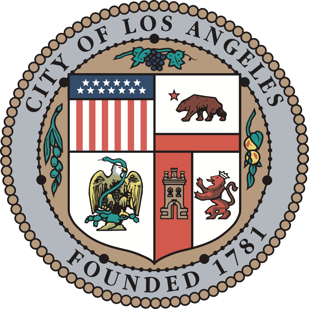 A picture of the city seal.