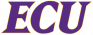 A purple and yellow letter c on top of a black background.